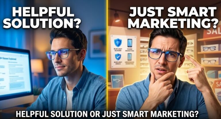 Blue Light Glasses Explained: Helpful Solution or Just Smart Marketing?