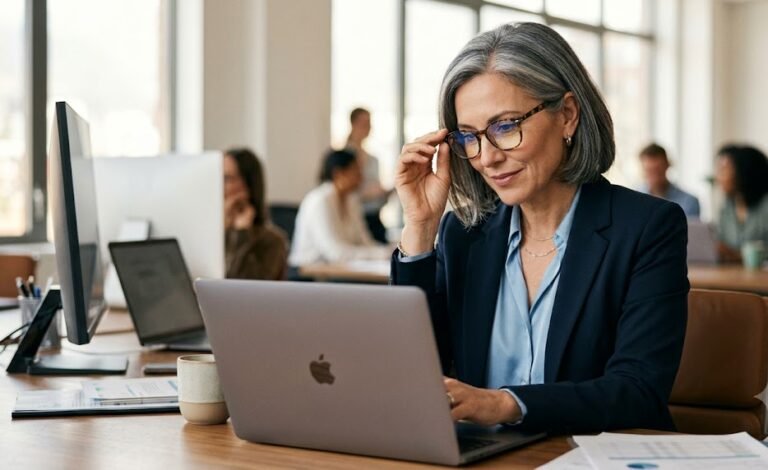Progressive Blue Light Glasses Designed for Professionals Over 40